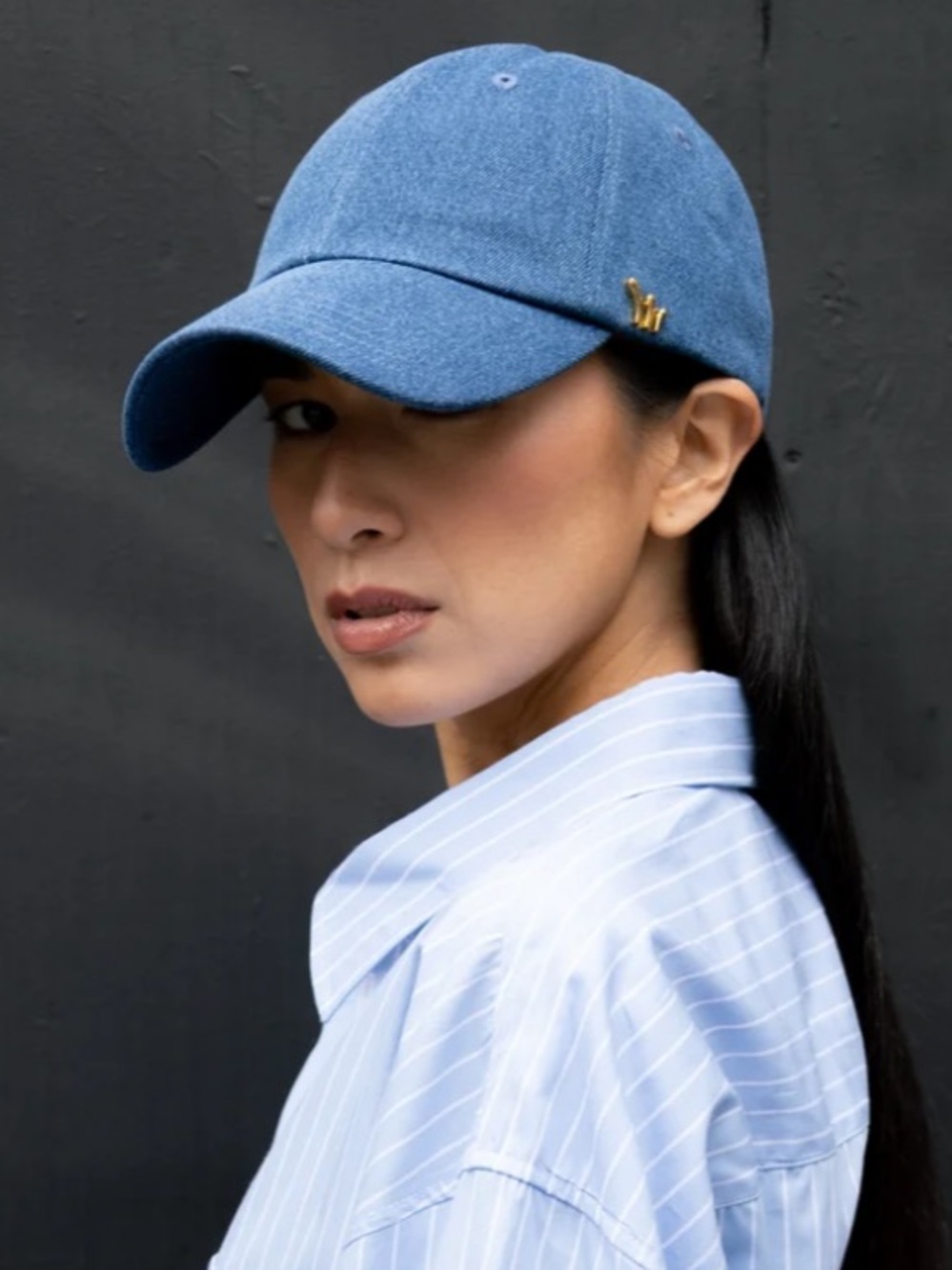 CHORD Medium Wash denim baseball cap NWT